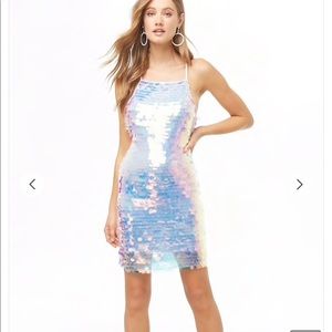 Forever 21 Iridescent Sequin Dress